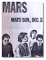 New York City Max's Kansas City 11-Dec-77